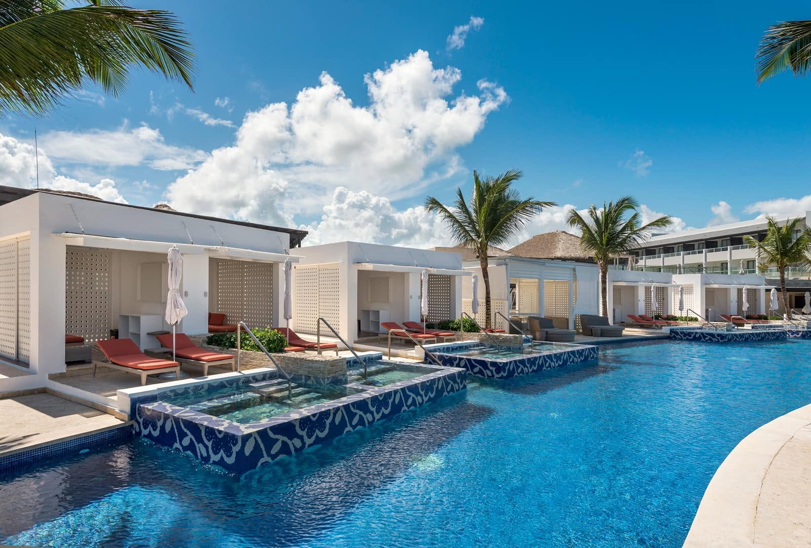 Mermaid Pool with private swim-up cabanas
